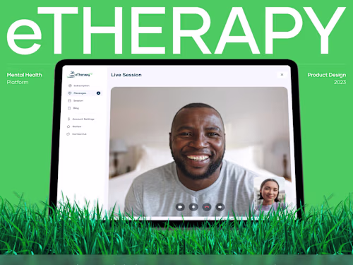 Web App UI/UX Design for Online Therapy