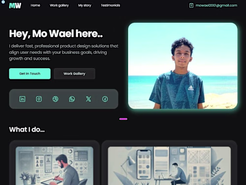 Responsive Framer Landing page