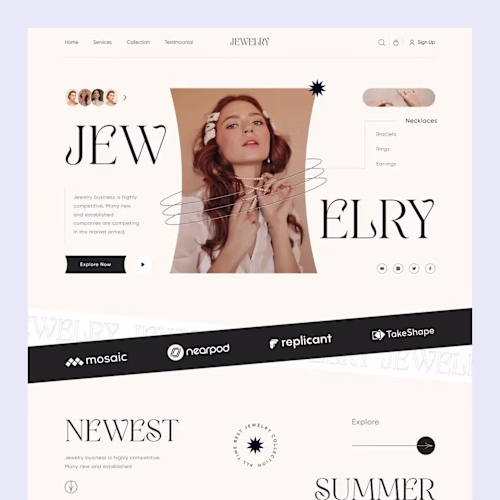 Skincare website landing page design 😊