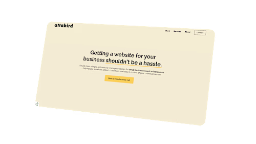 Design and Development of attabird.com