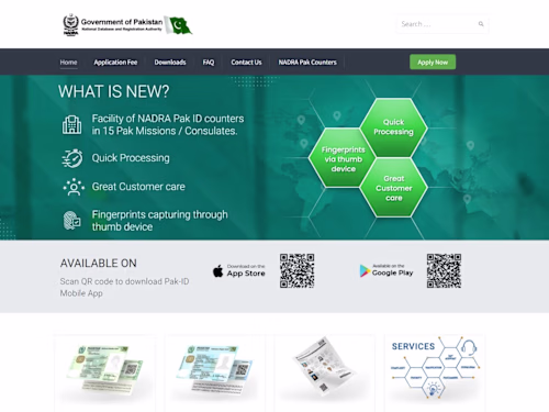 NADRA Pakistan – National Database & Registration Authority Off…