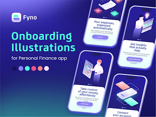 Personal Finance App Onboarding Illustration