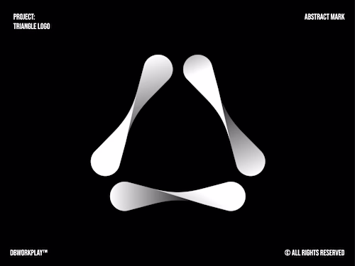 Triangular abstract rotational logomark done a few years ago...