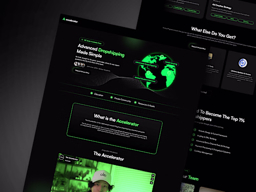 Junglabs - theaccelerator website Design in framer