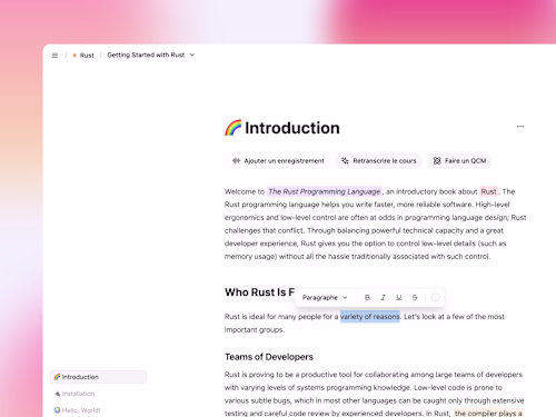 Maïa - Productivity For College Students