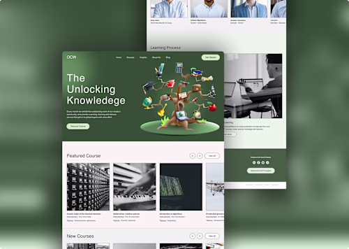 Education Platform Website Design on Behance