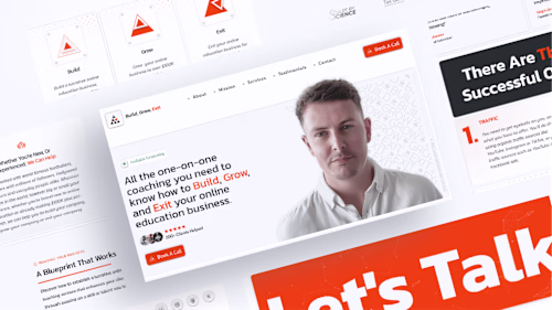 Build, Grow, Exit Landing Page (Framer)