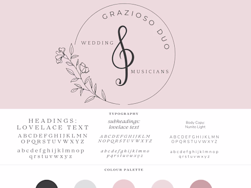 Grazioso Duo | Logo & Brand Board Design