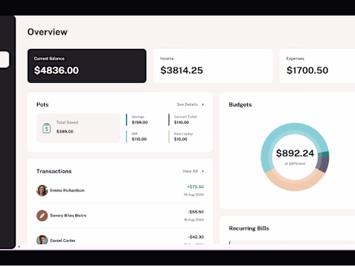 Finance App Budgeting Made Beautiful. Designed a sleek, user...