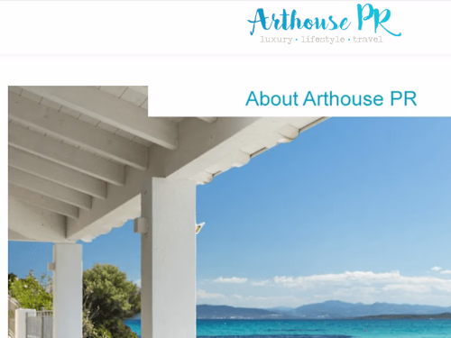 Web design and development project on Arthouse PR