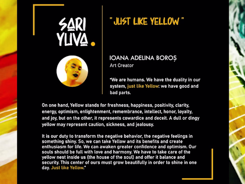 EXIBITION: SARI YUVA (YELLOW NEST) by Ioana Adelina Boroș