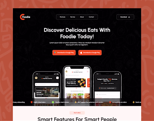 Food Ordering Website Design