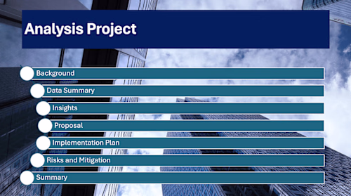 Data Analysis - Corporate Presentation