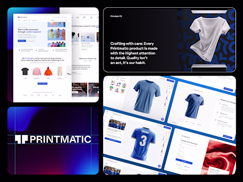 [SaaS] Printmatic - UI/UX design for Custom Apparel platform