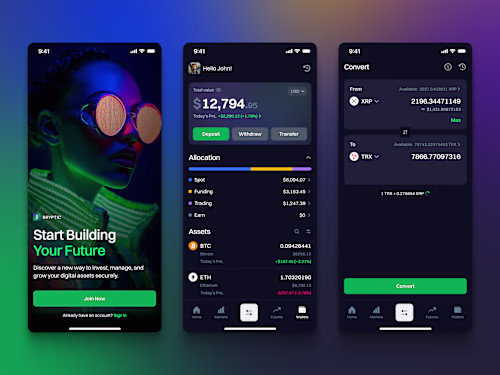 Cryptocurrency & Bitcoin Mobile App