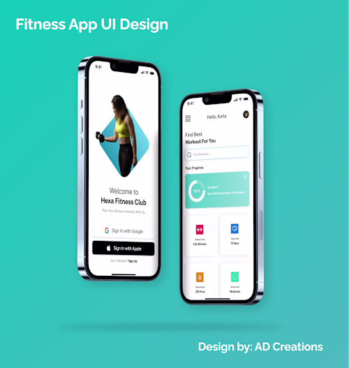 UI/UX Design for a Fitness App