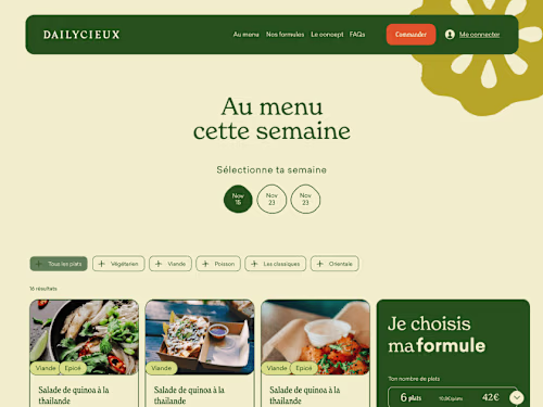E-commerce food delivery - Dailycieux