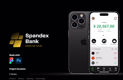 Spandex Bank Mobile App :: Behance