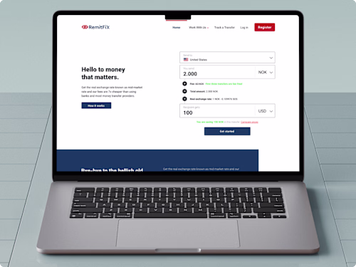 Web and currency calculator for global payment platform