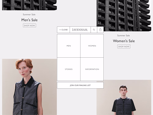 Lavenham Jackets headless ecom site