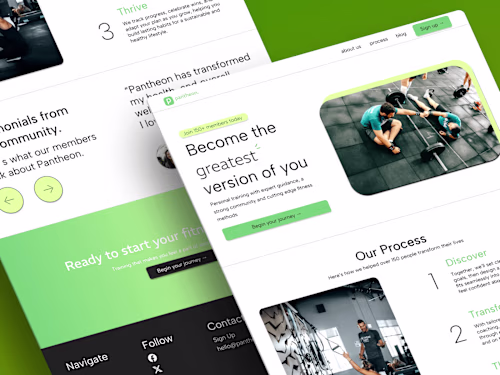 Personal Training Company Website