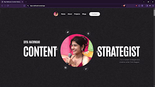 A full personal portfolio site