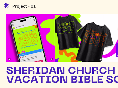 Sheridan Church Event Branding + Merch Design