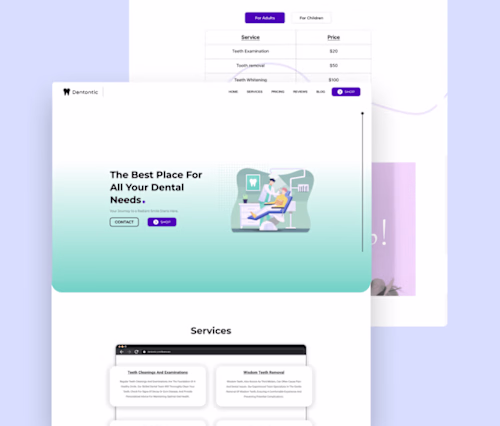 WEBFLOW Design and Development | Dental Website