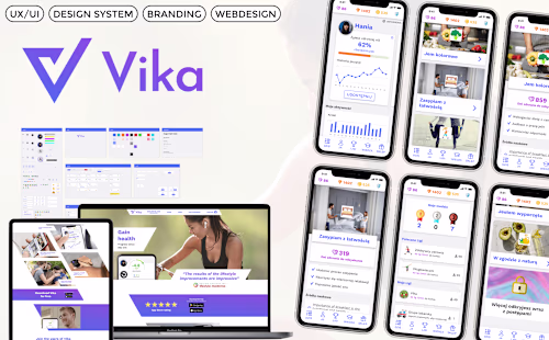 Vika - UI & branding case study