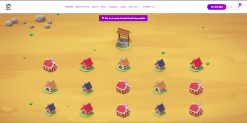 I have worked ILM charity water pump donation page for gaza....