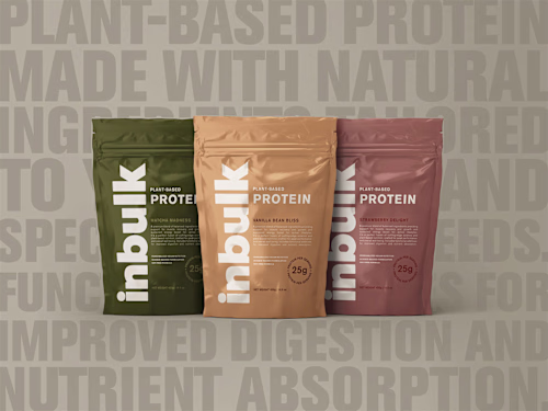 inbulk Protein Powder Brand Design: Behance