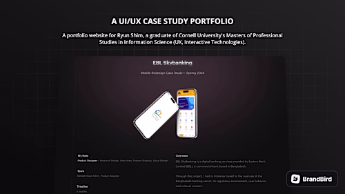 UI/UX Portfolio website
