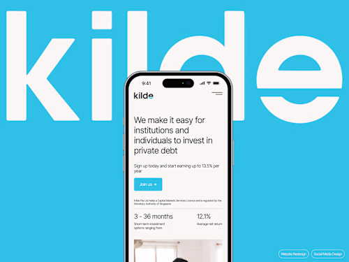 Investment company corporate website redesign | Kilde