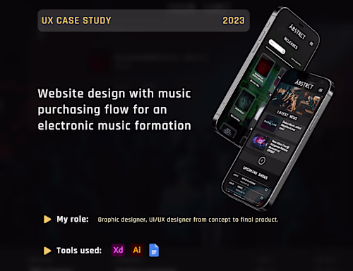 Website with music purchasing flow - UX case study on Behance