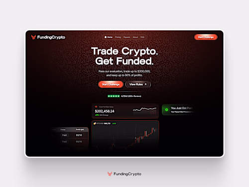 Funding Crypto website design and development