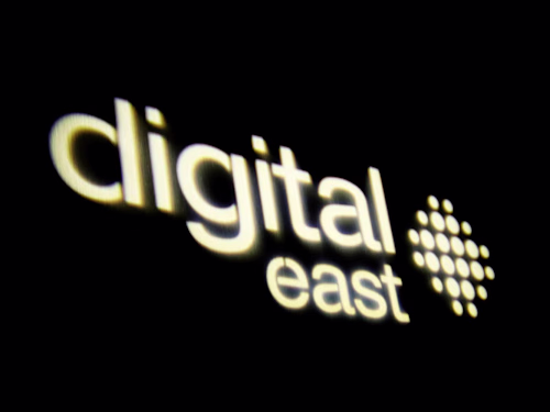 Digital East: Brand identity, logo, print, ad, digital