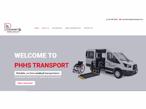 Website design or landing page 