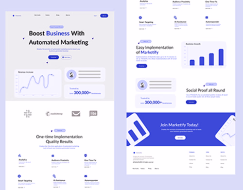 SaaS Landing Page  UI Design