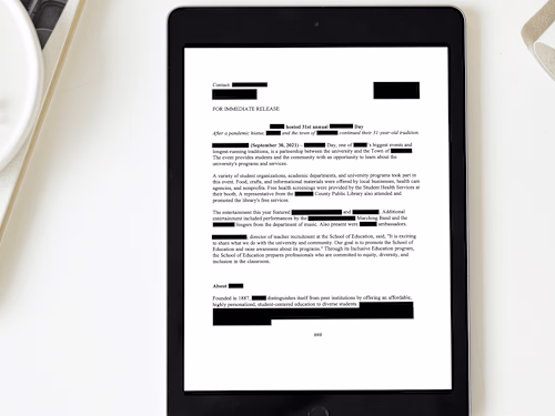 Standard Event Press Release 