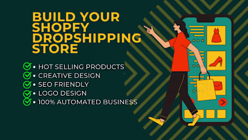 I will build automated dropshipping shopify store website