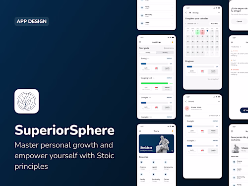 Mobile app design: SuperiorSphere