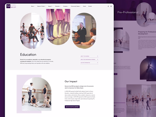 Northwest Florida Ballet • Web + Brand + Ecommerce