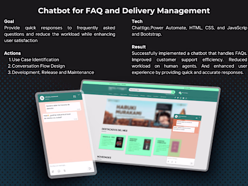Chatbot for FAQ and Delivery Management