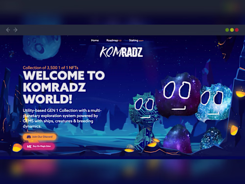 Komradz — Web3/NFT-focused platform built