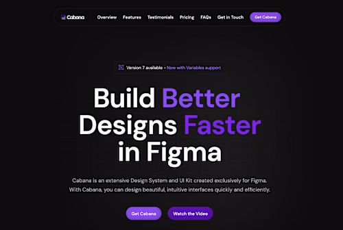 Cabana UI - Landing Page