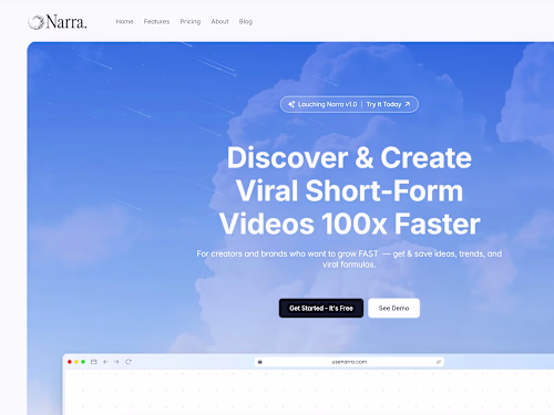 Pinterest for content creators, built for a client!