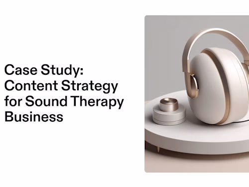 Content Research for Sound Therapy Business