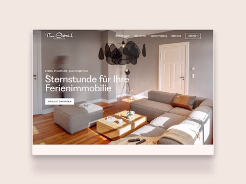 Premium Website Design for Tina Oestreich Fewo Staging