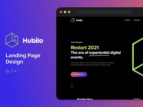 Hubilo - Landing page Redesign 