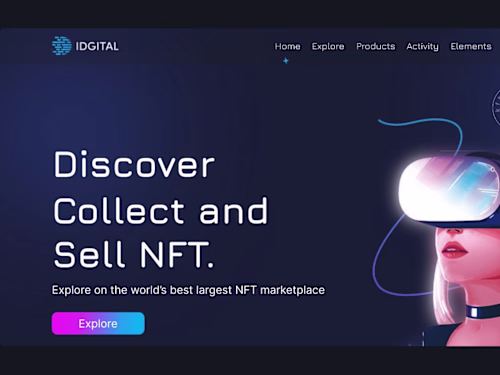 Web App Design of NFT marketplace Using FIGMA